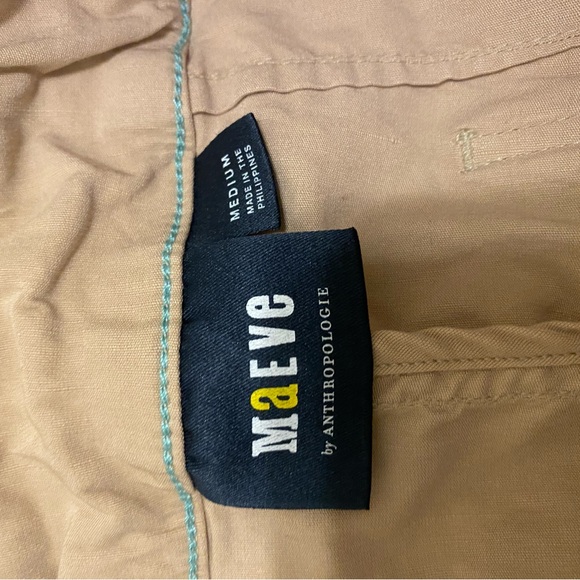 Maeve Anthropologie Colette Midi Skirt Linen Blend - Picture 5 of 6